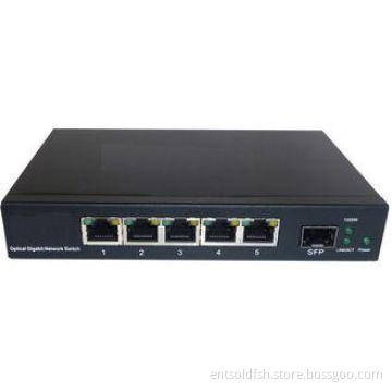 Auto-MDIX Gigabit SFP + Fiber Optic Switches Communication